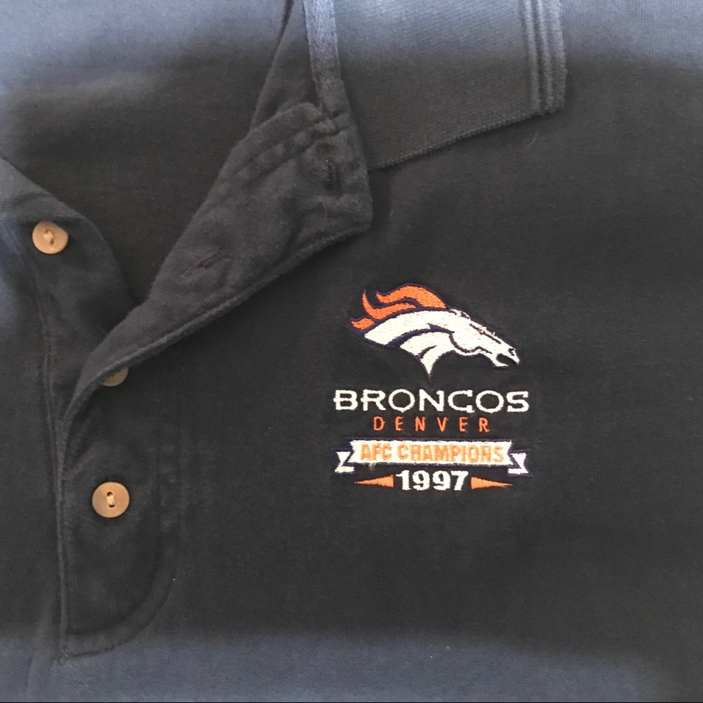 Denver Broncos AFC Champion 1997 vintage polo